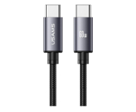 Kabel USB USAMS Kabel U91 60W USB-C do USB-C 1m stalowy